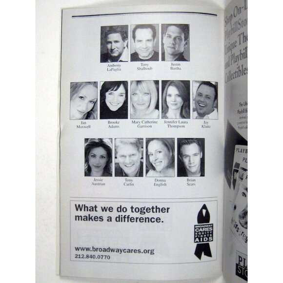 Let Me a Tenor Playbill July 2010 Tony Shalhoub Justin Bartha Anthony LaPaglia - Picture 7 of 10